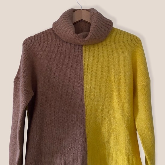 Brave Soul Colour Block Cowl Sweater XS - Picture 2 of 7